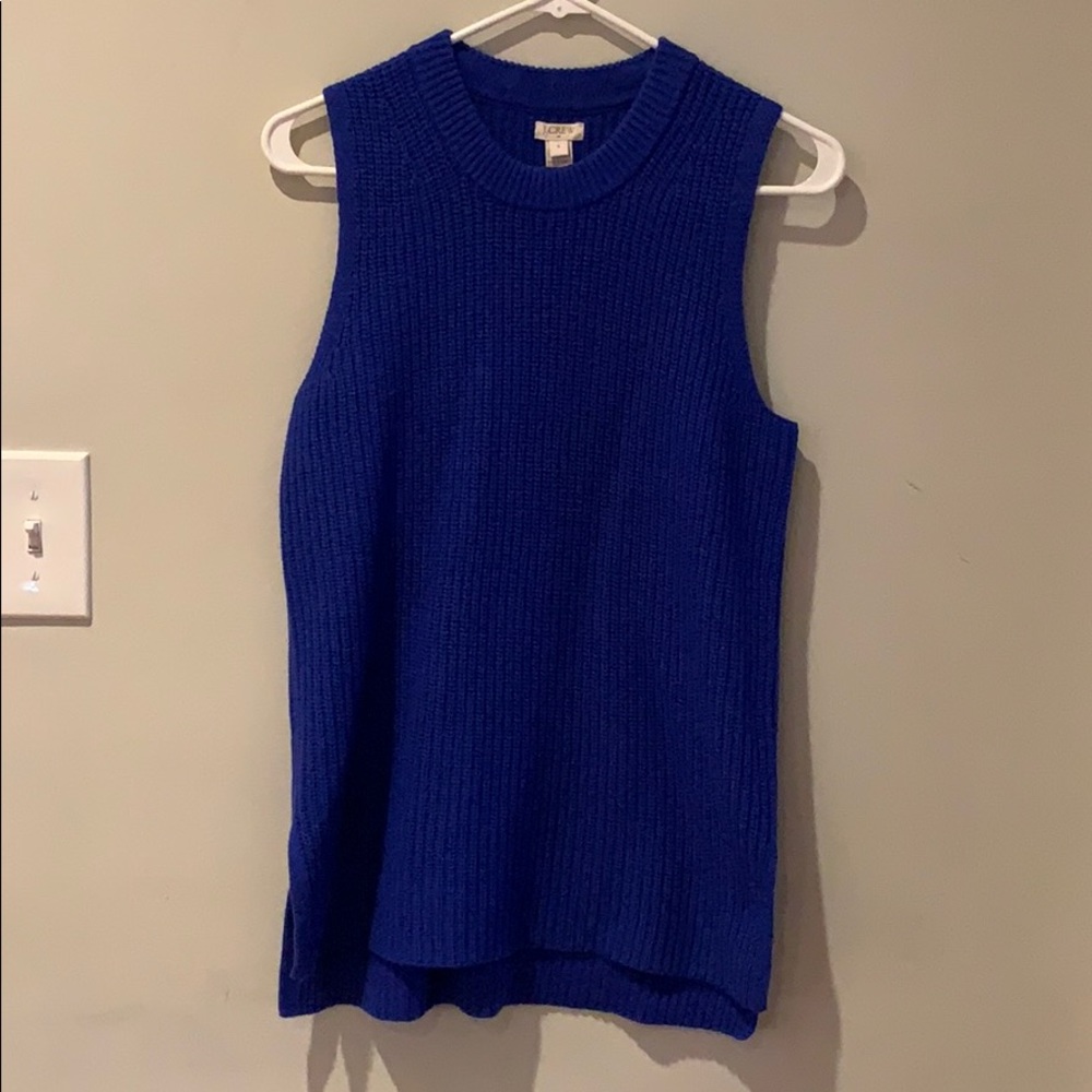 J. Crew sleeveless knit sweater